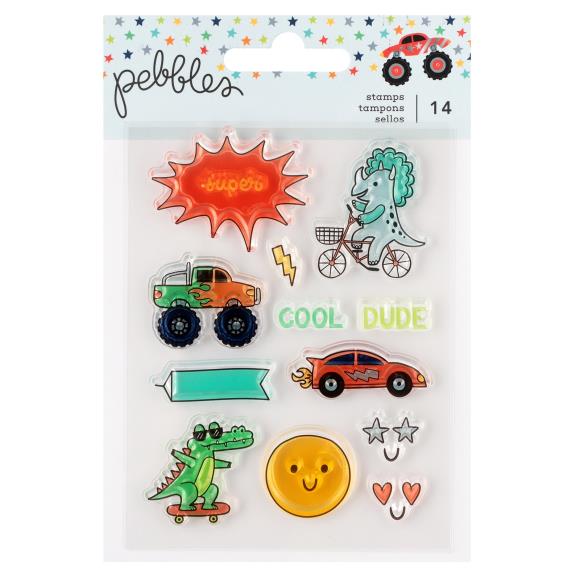 Pebbles Cool Boy Small Stamp Set