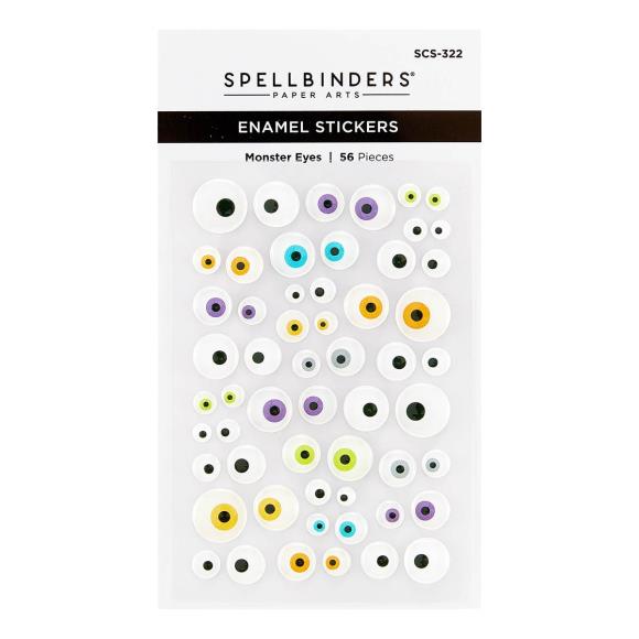 Spellbinders Enamel Stickers From The Monster Birthday Colle