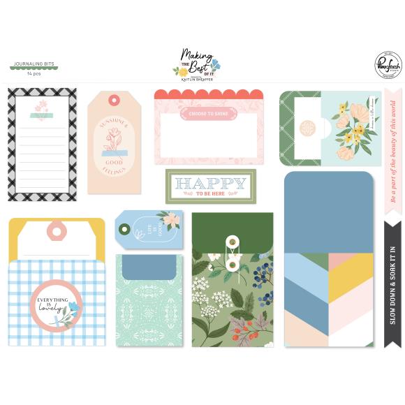 Pinkfresh Studio Journaling Bits 14/Pkg