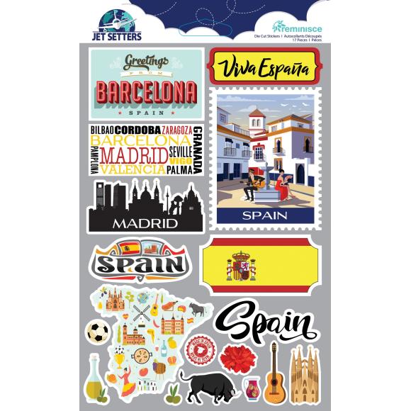 Reminisce Jet Setters 3.0 Dimensional Stickers