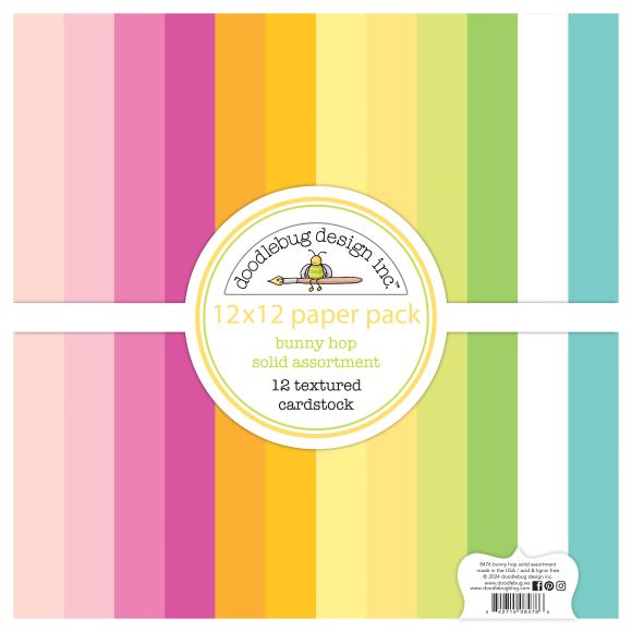 Doodlebug Textured Double-Sided Cardstock 12"X12"