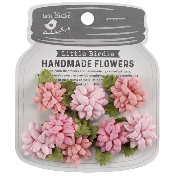 Little Birdie Julita Paper Flowers 8/Pkg