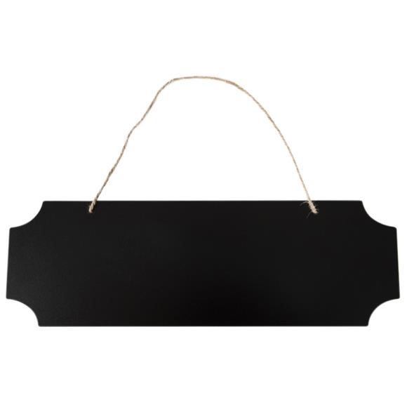 CousinDIY Notched Chalkboard Sign with Jute Hanger