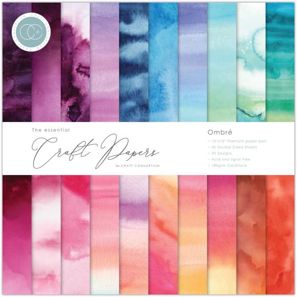 Craft Consortium Double-Sided Paper Pad 12"X12" 30/Pkg