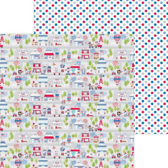 Hometown USA Double-Sided Cardstock 12"X12"