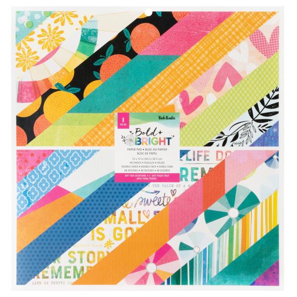 Vicki Boutin Bold And Bright Paper Pad 12"X12"