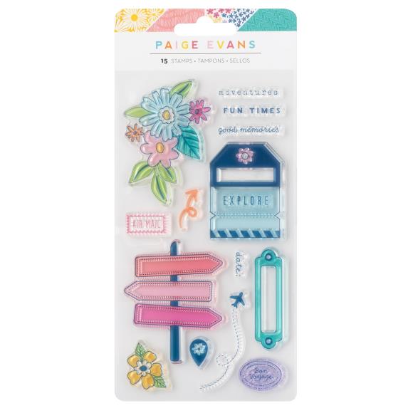 Paige Evans Adventurous Acrylic Stamp Set