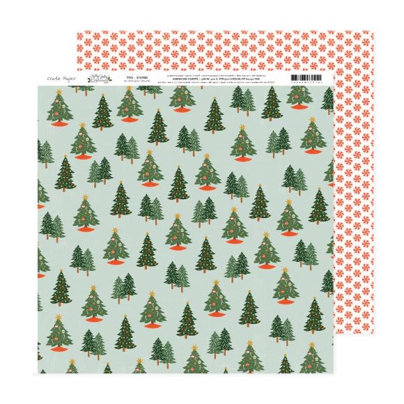 Crate Paper Holly Jolly Double-Sided Cardstock 12"X12"