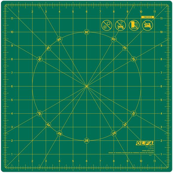 OLFA Rotating Rotary Cutting Mat 12"X12"
