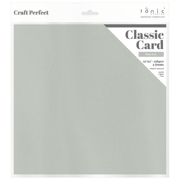 Craft Perfect Weave Texture 80lb Cardstock 12"X12" 5/Pkg