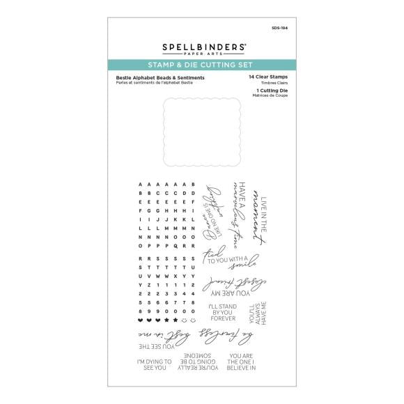 Spellbinders Clear Stamps & Die Set From Beads Of Friendship