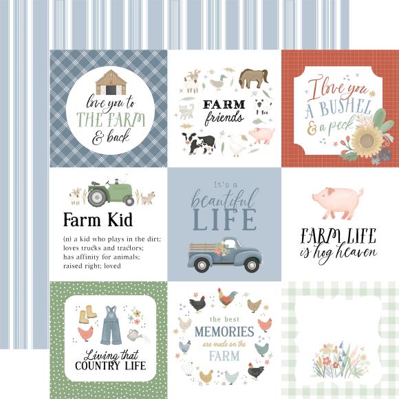 On The Farm Double-Sided Cardstock 12"X12"