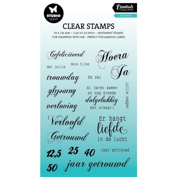 Studio Light Essentials Clear Stamps 20/Pkg