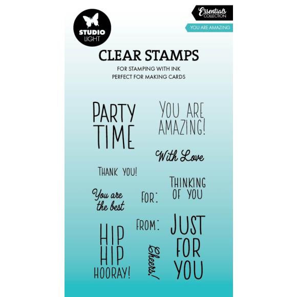Studio Light Essentials Clear Stamps 11/Pkg