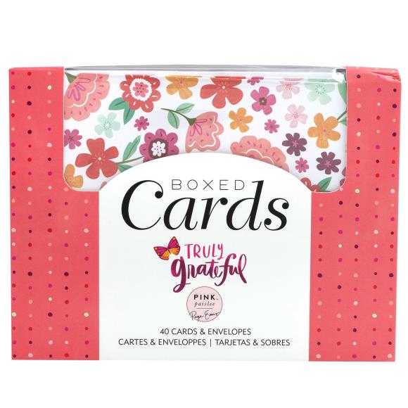 Pink Paislee A2 Cards W/Envelopes (4.375"X5.75") 40/Box