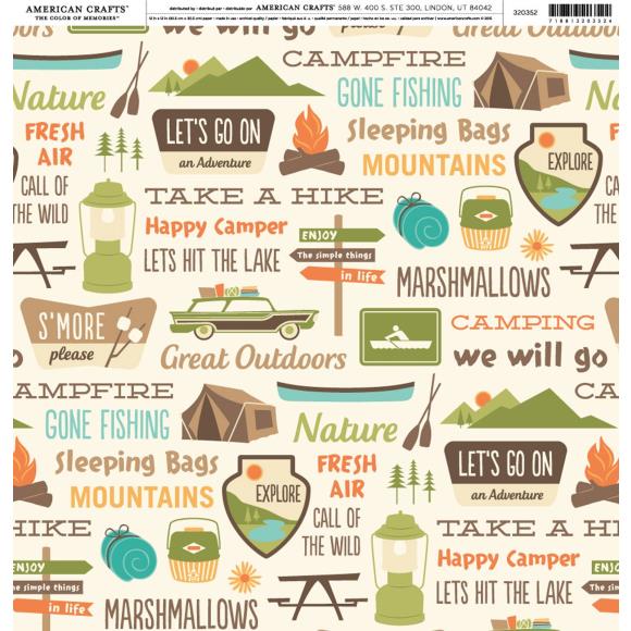 American Crafts Brands Summer Cardstock 12"X12"