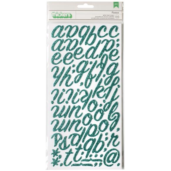 Thickers Glitter Foam Stickers 6"X11" Sheets 2/Pkg