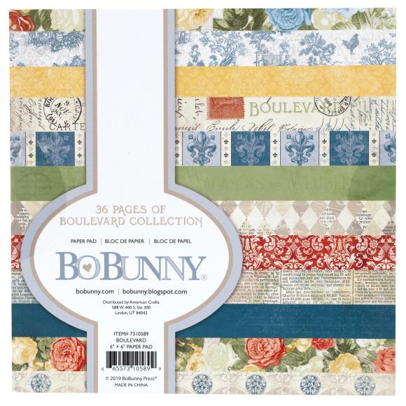 BoBunny Single-Sided Paper Pad 6"X6" 36/Pkg