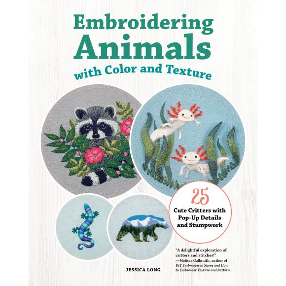 Embroidering Animals With Color And Texture
