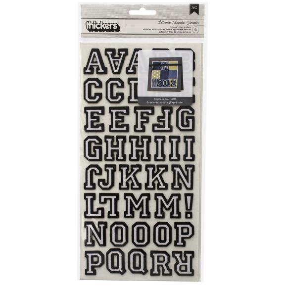 Thickers Chipboard Flocked Stickers 2/Pkg