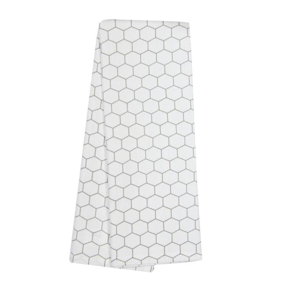 Dunroven House Printed Gray Tea Towel 20"X28"