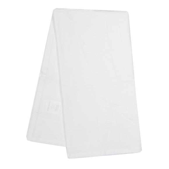 Dunroven House Solid White Tea Towel 33"X38"