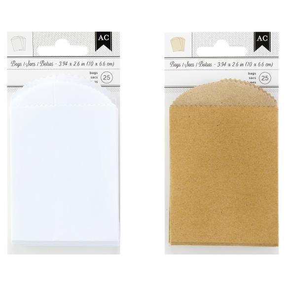 American Crafts Mini Bags 25/Pkg
