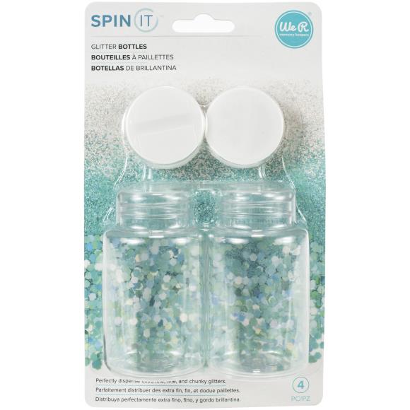 We R Memory Keepers Spin It Glitter Bottles 2/Pkg