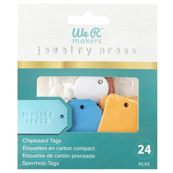 We R Makers Jewelry Press Chipboard Tags 24/Pkg