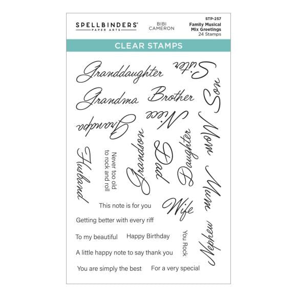 SpellbinderS Clear Stamp Set by Bibi Cameron