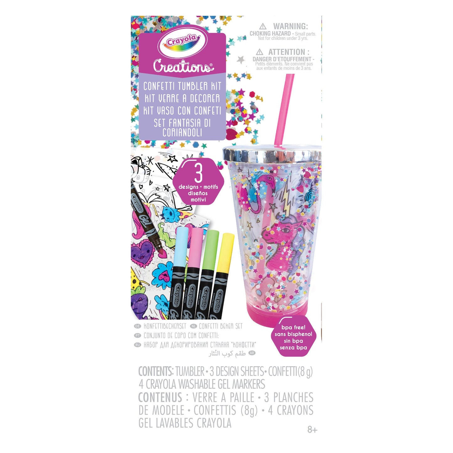 Crayola Creations Confetti Tumbler Kit (Case of 2)