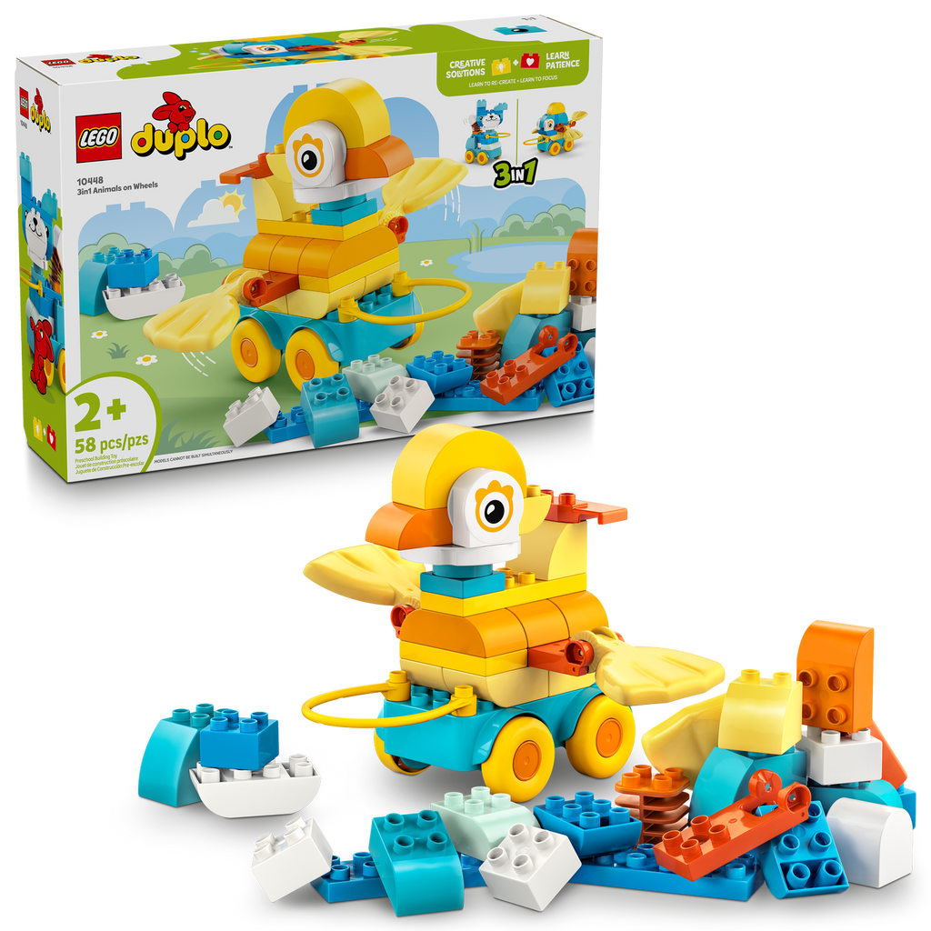 10448 3in1 Animals on Wheels (Case of 2)