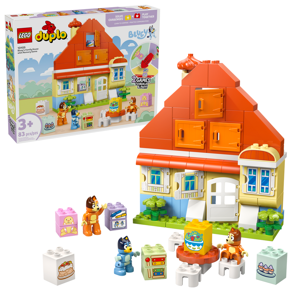 10459 Bluey's Family House with Memory Game (Case of 2)