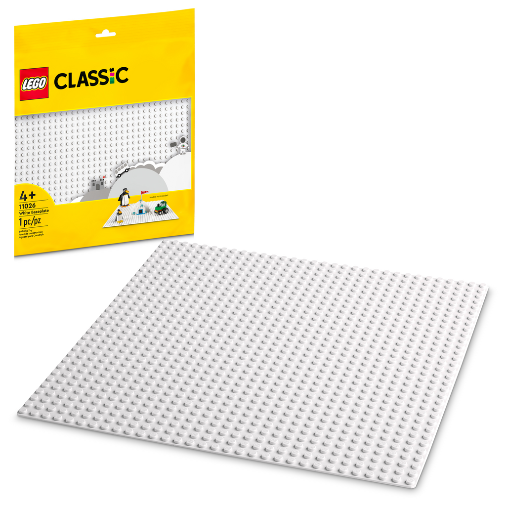 11026 White Baseplate (Case of 12)