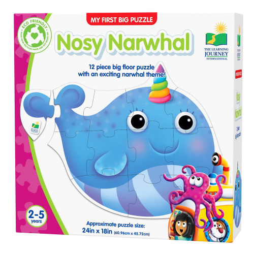 MY FIRST BIG FLOOR PUZZLE - NOSY NARWHAL (Case of 10)
