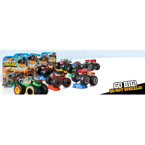 HOT WHEELS - MONSTER TRUCK - 1:64 DIECAST ASST (Case of 8)