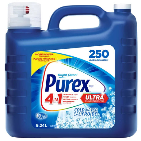 Purex Ultra Concentrated Laundry Detergent, Cold Water Formula (250 Loads) Purex