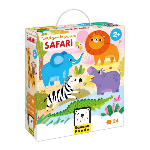 WILD JUMBO - 24pc PUZZLE SAFARI (2+) (Case of 6)