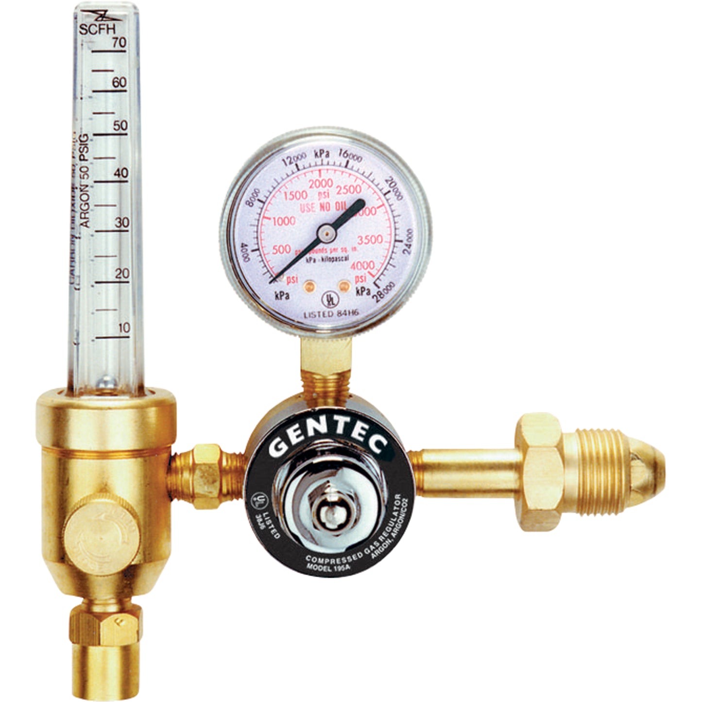 195 Series - "Mig Master" Flowmeter Regulators, Carbon Dioxide, CGA320 Inlet
