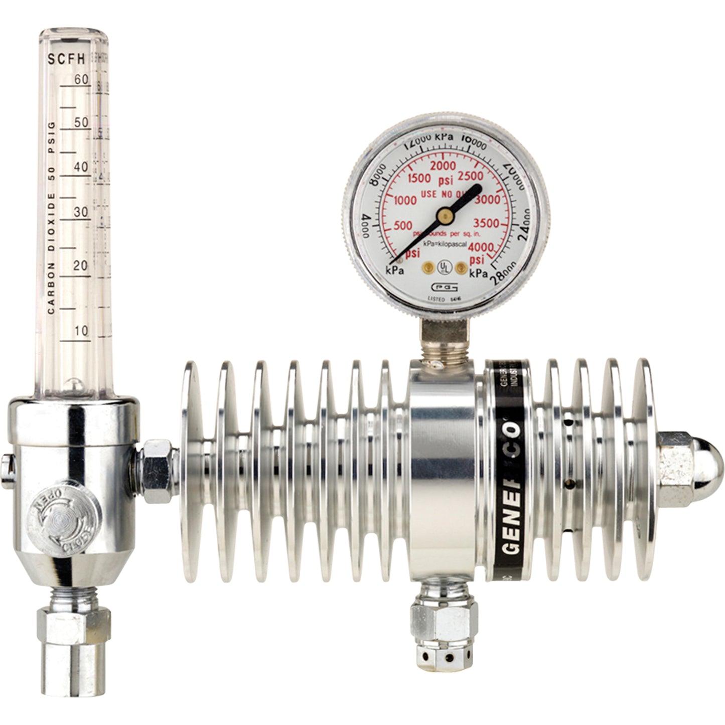Radiator Flowmeter Regulator, Carbon Dioxide, CGA320 Inlet