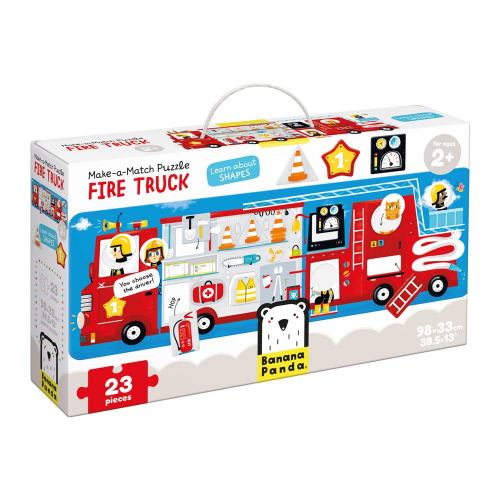 MAKE-A-MATCH - 23pc PUZZLE FIRE TRUCK (2+) (Case of 4)