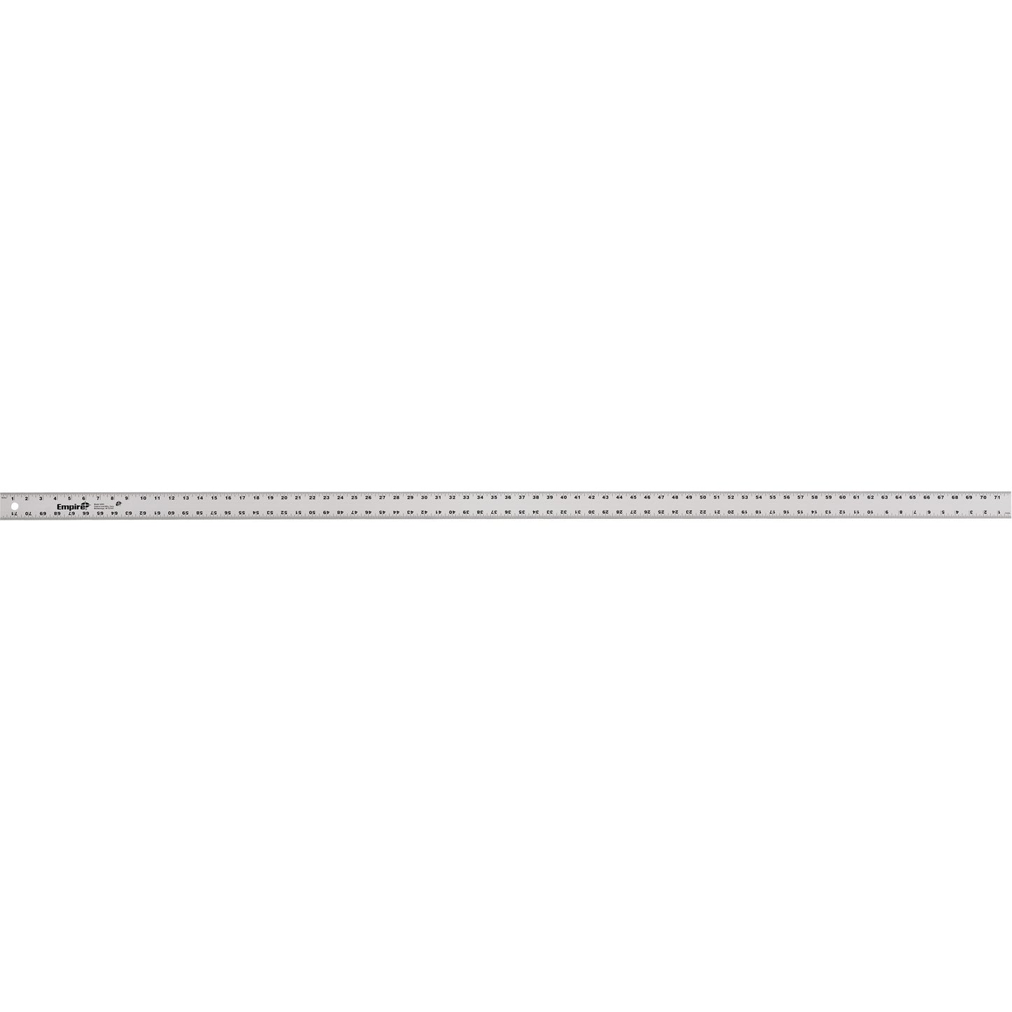 Heavy-Duty Straight Edge, 72" L, Aluminum, 1" Graduations