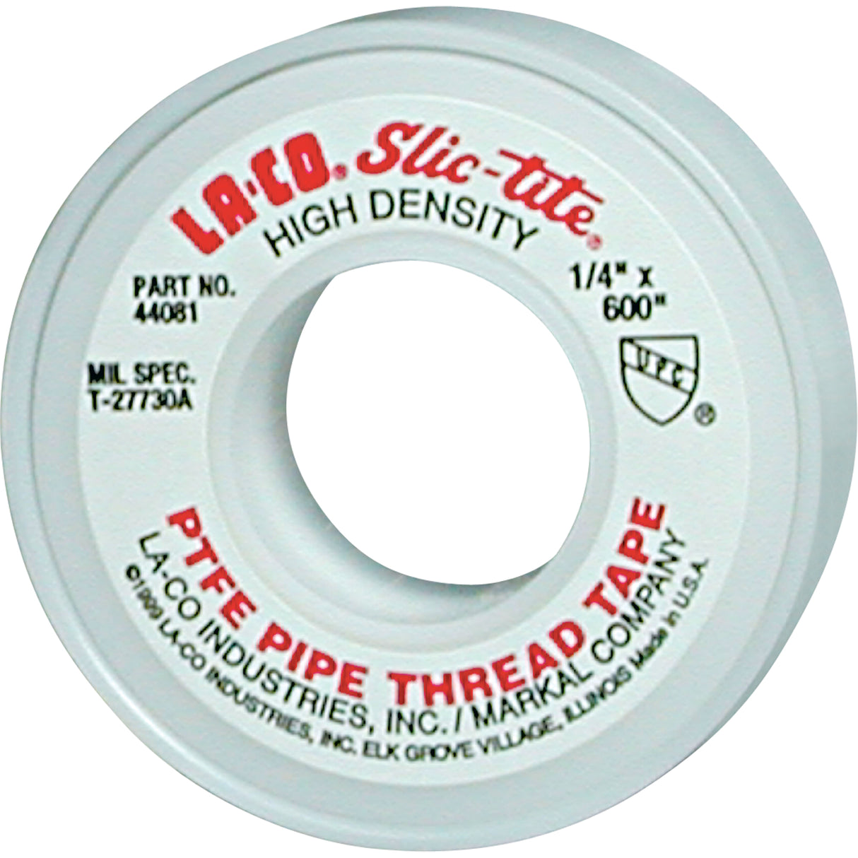Slic-Tite® PTFE Thread Tape, 1200" L x 1/2" W, White