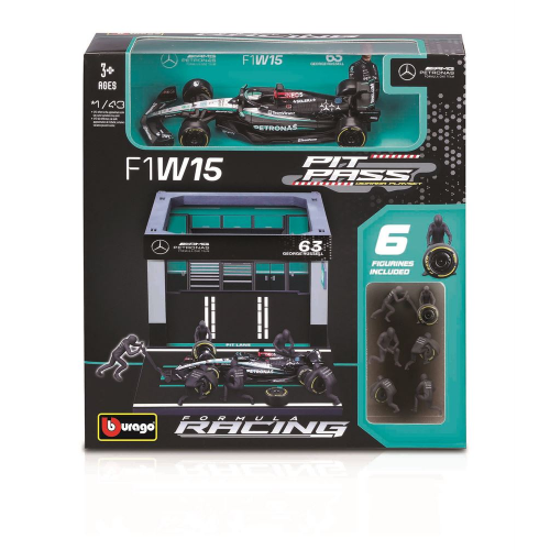 1:43 FORMULA RACING MERCEDES PIT PASS (Case of 6)