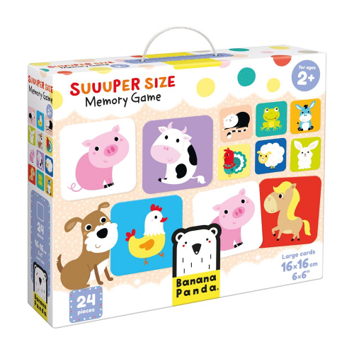 SUUUPER SIZE - MEMORY GAME - 24 Cards (2+) (Case of 4)