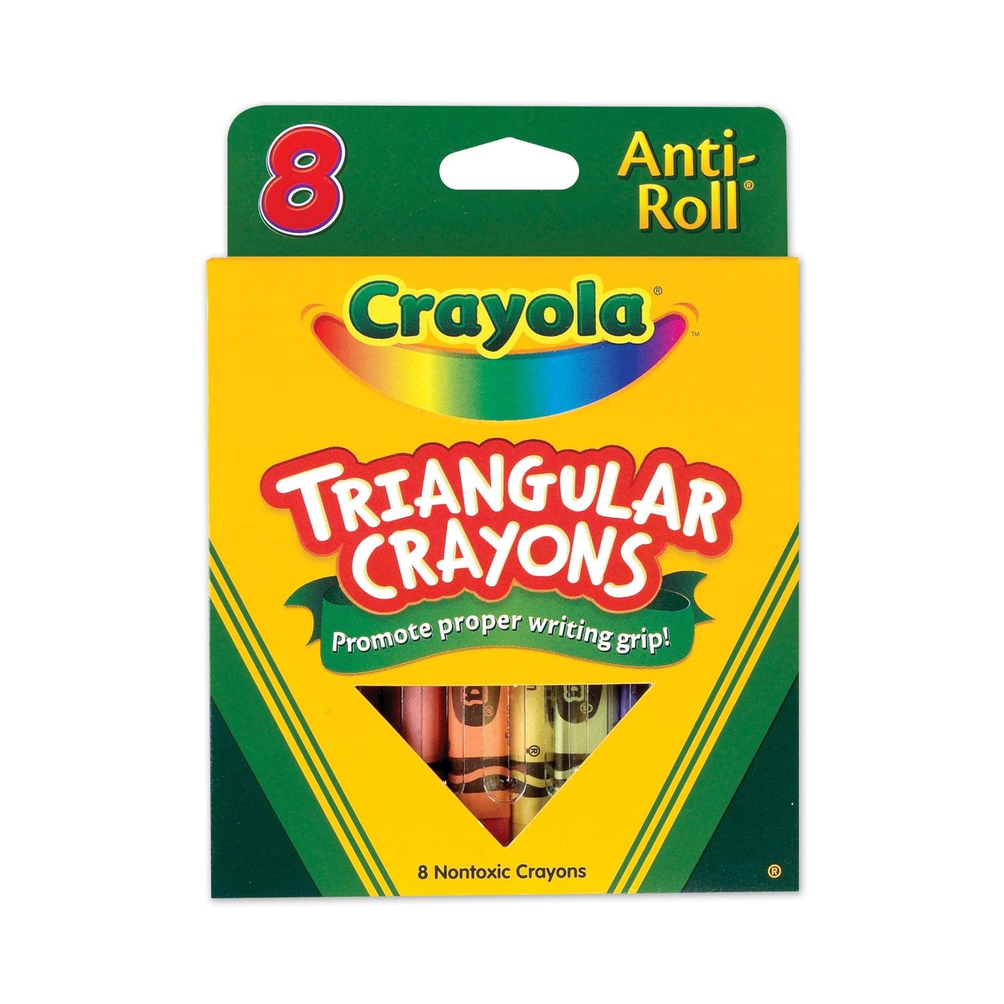 Crayola Anti-Roll Triangular Crayons (Case of 24)