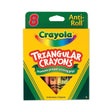 Crayola Anti-Roll Triangular Crayons (Case of 24)