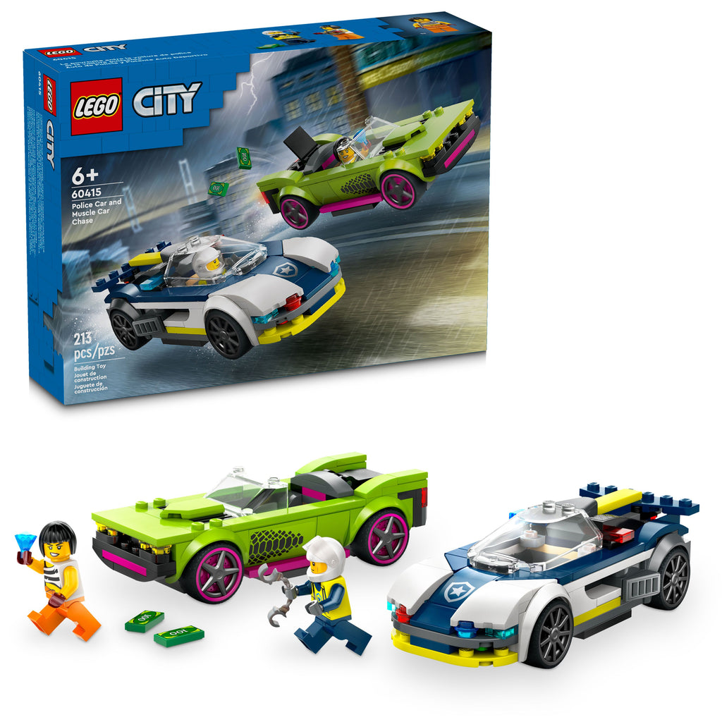 60415 Police Car and Muscle Car Chase (Case of 3)