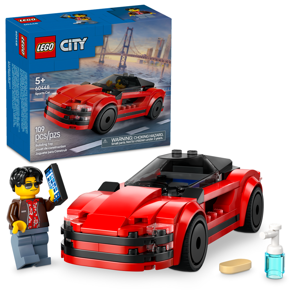 60448 Red Sports Car (Case of 4)