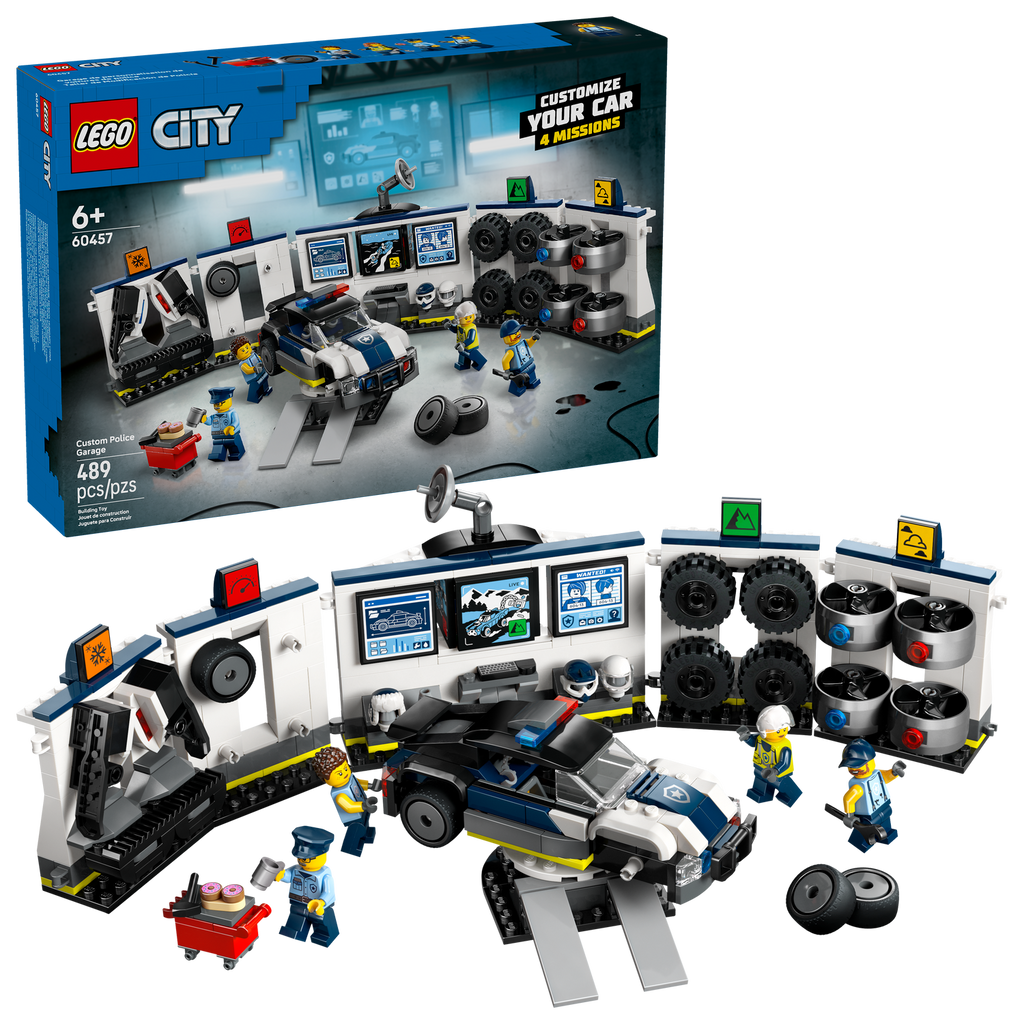 60457 Custom Police Car Garage (Case of 3)